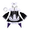 Classic Comic Character Cosplay Little Girl Stage Show Halloween Maid Costume Set