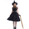 Elegant Women Halloween Dress Night Ghost Witch Party Costume Set