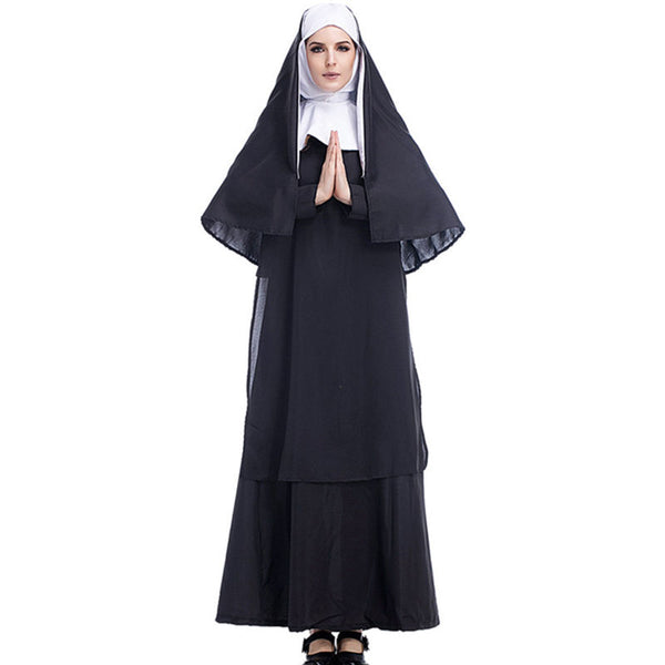 Classic Adult Woman Halloween Party Costume Sister Christian Dress