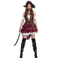 Adult Women Pirate Character Halloween Game Party Costume