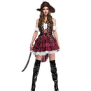 Adult Women Pirate Character Halloween Game Party Costume