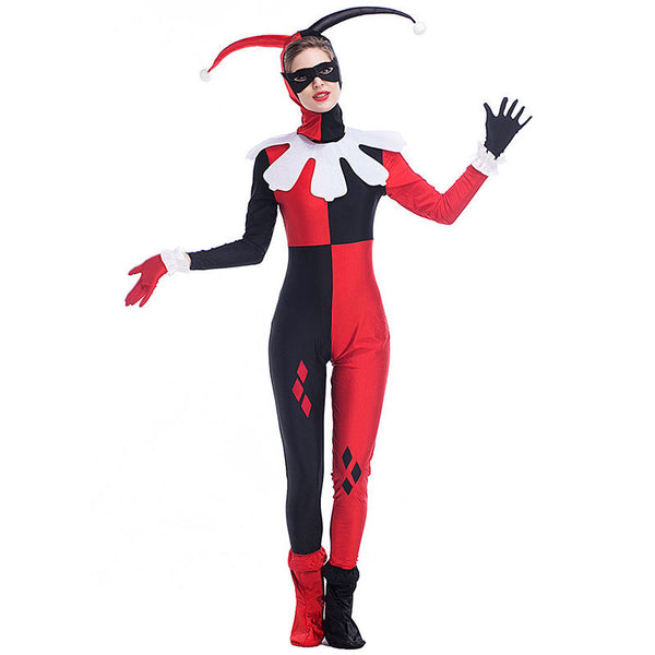 New Design Harry Quinn Character Cosplay Dress Funny Clown Halloween Costume