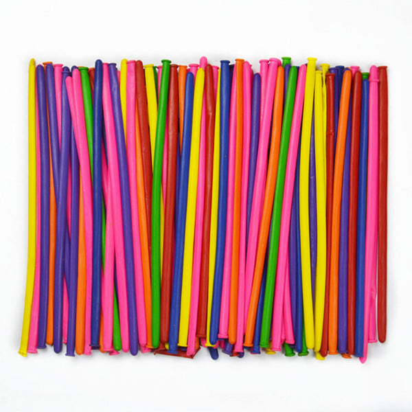 200Pcs Pack Latex Mixed Color  Wedding Magic Congratulation Party DIY Decorations Magic Long Balloons