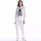 Women Casual Outdoor Sportswear Christmas Tree Print Hoodies And Sweatpants Set