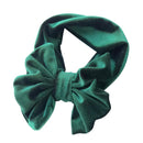 New Arrived Baby Kids Solid Color Big Bowknot Elastic Festival Party Headbands