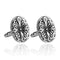 Hot Sale Vintage Style Fashion Men Anti-silver Color Carving Cross Pattern Cufflinks