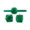 3Pcs Set Baby Girls Solid Color Chiffon Lace Flower Pretty Headbands And  Barefoot Sandals