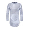 Four Colors Available Men Cotton Long Sleeves Stripes Printed T-shirt