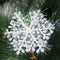 3 Pcs Pack 11cm White Snowflake Christmas Xmas Tree Home Decorations