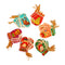 150 Pcs Pack Random Color Glove Pattern Xmas Tree Party Supply Christmas Card