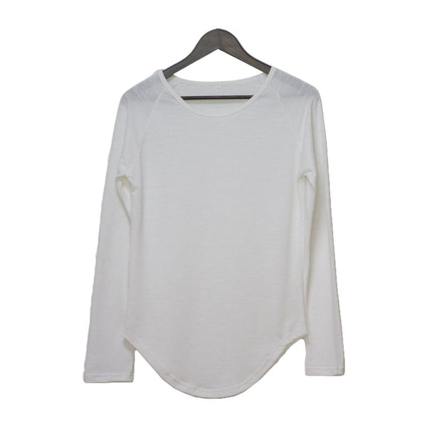 Latest Style Men Soft Cotton Solid Color Slim Fit Long Sleeves Round Neck T-shirt