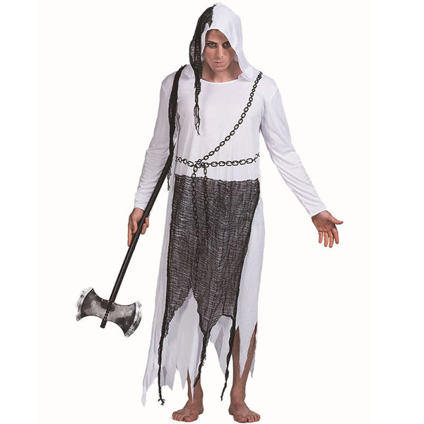 Horrible Male Ghost Pattern Halloween Cosplay Party Costume