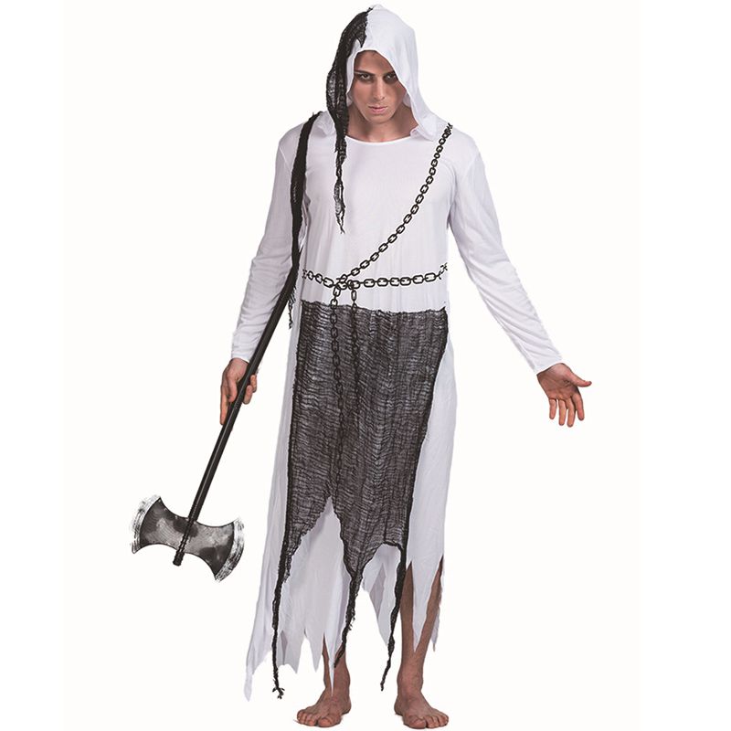 Horrible Male Ghost Pattern Halloween Cosplay Party Costume