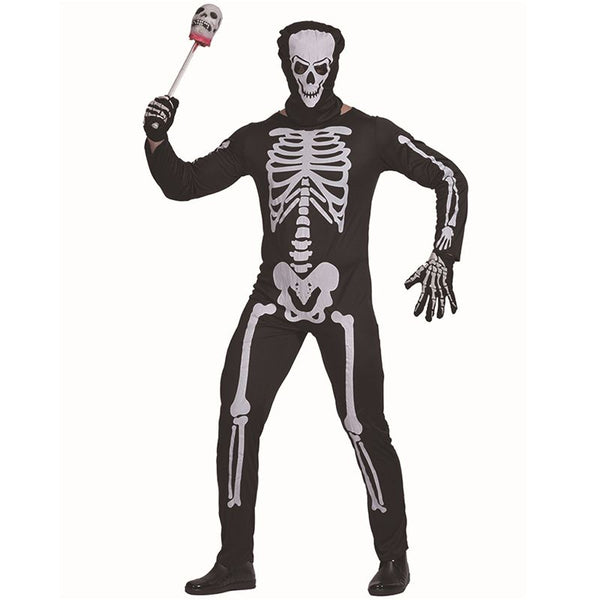 Funny Halloween Costumes Horror Cosplay Bloody Skull Men Costume