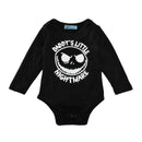 Baby Unisex Halloween Cotton Black Devil Printed Long Sleeves Bodysuit