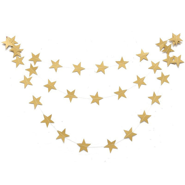 4M Glossy Stars Pendant Party DIY Scene Layout Decoration For Christmas Wedding Birthday New Year