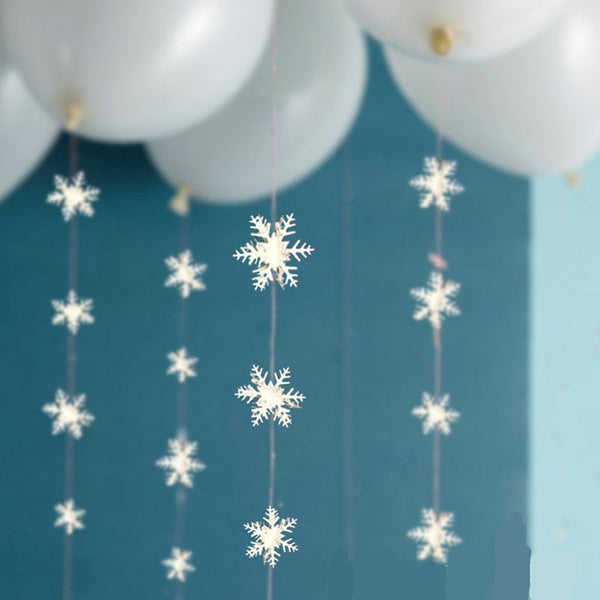 3D Stereoscopic Snowflake Hanging Set Party Decoration For Home Shop Window Festival