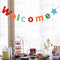 "Welcome" Letters Banner Shop Window Door Market Holiday Party Decoration Supplies