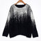 Fashion Lady Loose Pattern Autumn Winter Unique Gilding Process Warm Sweater