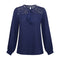 Elegant Office Lady Work Wear Solid Color Long Sleeves Chiffon Blouse With Bowknot