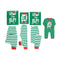 Christmas Matching Family Outfits Green Cotton Letter Printed Sleepwear Set