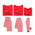 Hot Selling Cotton Elk Letter Printed Red Pajamas Christmas Matching Family Outfits