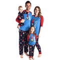 New Arrived Cotton Sleepwear Set Color Blocking Santa Claus Printed Matching Family Outfits