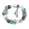 Creative Christmas Women Gift Alloy Xmas Tree Pattern Beads Charm Bracelets