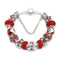 Women Fashion Style Alloy Chirstmas Snowman Beads Charm Bracelets