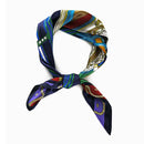 Elegant Women Classic Print Multicolor Fashion Imitated Silk Scarf