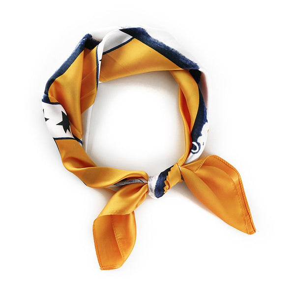 Creative Seafish Printed Office Lady Classic Accessory Square Scarf