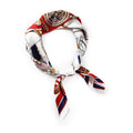 New Arrival Elegant Women Classic Chain Boat Printed Square Scarf