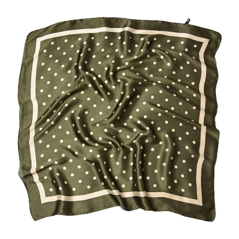 Autumn Winter New Arrival Women Classic Dots Printed Square Scarf
