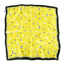 Fashion Young Women Kitty Print Freshing Style Color Blocking Square Scarf