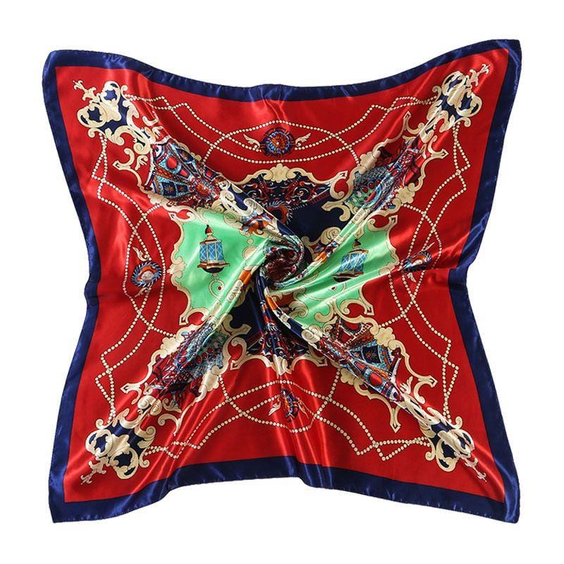 Women Autumn Winter New Arrival High Quality Satin Square Scarf