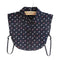Classic Hot Sale Dot Print Fashion Women Office Wear Winter False Collar