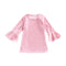 Cute Girls Vintage Velvet Pink Blank Flare Sleeves Special Design Dress