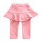 Baby Girls Cotton Solid Color Patchwork Skirt Bottom Thickened Velvet Liens