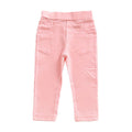 Hot Selling Baby Girls Cotton Solid Color Tight Pants Simple Style Liens
