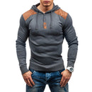 Men Comfortable Long Sleeves Patchwork Casual Hoodies