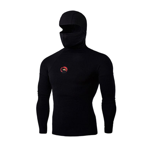 New Arrived Men Breathable Long Sleeves Solid Color Slim Fit Sports Hoodies