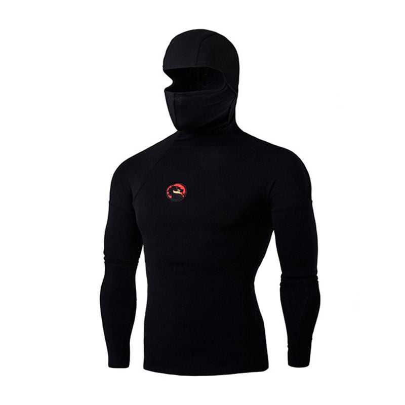 New Arrived Men Breathable Long Sleeves Solid Color Slim Fit Sports Hoodies