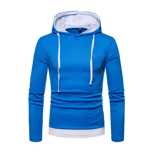 New Arrived Men Cotton Long Sleeves Solid Color Sweatshirt Casual Hoodies