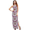 Women Ethnic Pattern Print Fashion Sleeveless Long Length Slimming Party Dress