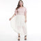 Plump Lady Sweet Style Unique Patchwork Design Plus Size Casual Dress