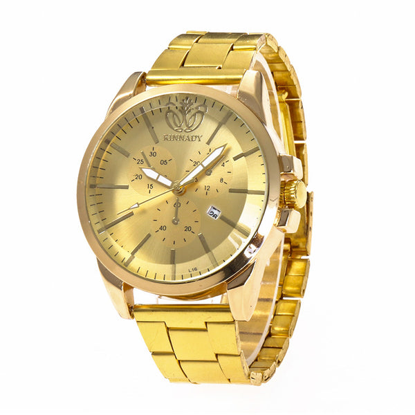 High Quality Businessmen Trendy Gift Steel Band Quartz Watch