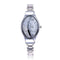 Fashion Lady Casual Style Unique Design Oval Shape Dial Metal Watch