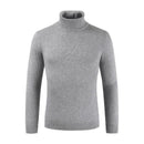 Hot Selling Men Cotton Solid Color Long Sleeves Turtleneck Slim Fit Knitted Sweater