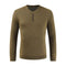 Fashion Style Men Cotton Long Sleeves Button Design Comfortable Knitted Sweater