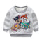 New Arrival Girls Cotton Long Sleeves Cartoon Dogs Printed Casual Tops